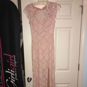 Pink prom dress